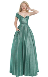 1 of 4 JVN JVN4389 Dress Emerald