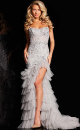 1 of 4 Jovani 38489 Silver