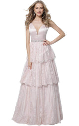 1 of 2 Jovani 58620 Petal/Pink