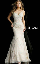 1 of 2 Jovani 62763 Nude