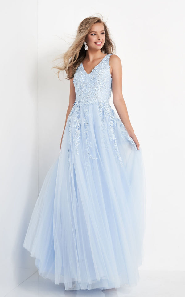 Jovani K00367 Light Blue