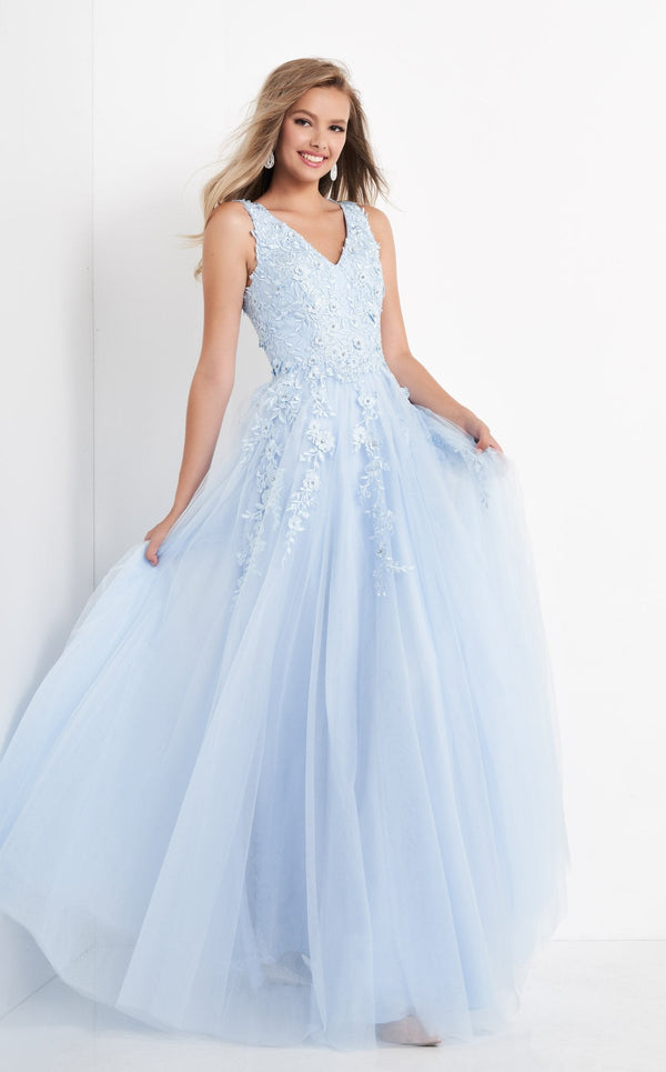 Jovani K00367 Light Blue