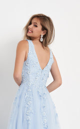 6 of 6 Jovani K00367 Light Blue