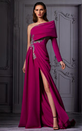 1 of 3 MNM Couture K3847 Dress Purple