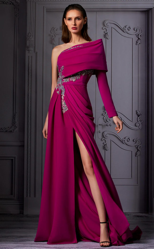 MNM Couture K3847 Dress Purple