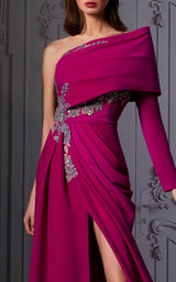 3 of 3 MNM Couture K3847 Dress Purple