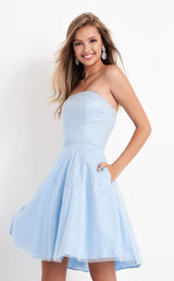 1 of 3 Jovani K68936 Light Blue