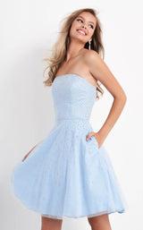 2 of 3 Jovani K68936 Light Blue