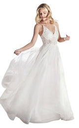 1 of 2 Cinderella Divine KC897W Dress Off-White