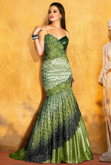 1 of 4 MNM Couture KH068 Green