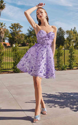 4 of 5 LaDivine KV1089 Dress Lavender