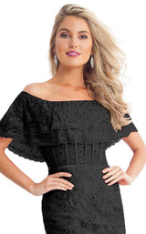 4 of 8 Rachel Allan L1191 Dress Black