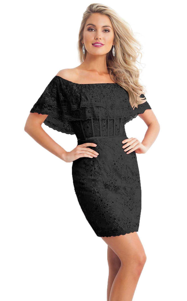 Rachel Allan L1191 Dress Black