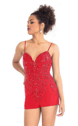 5 of 8 Rachel Allan L1207 Dress Red