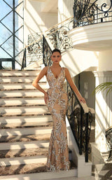 2 of 8 Daymor NC1029 Dress Gold