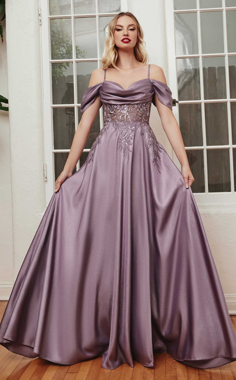 LaDivine OC012 Dress English-Violet