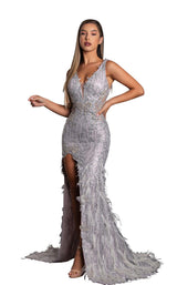 2 of 6 Portia and Scarlett PS21228 Dress Silver