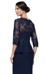 7 of 8 Rina Di Montella RD2685 Dress Navy