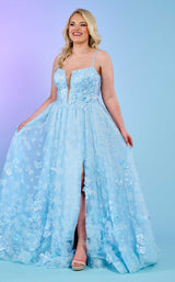 3 of 10 Rachel Allan 70557W Powder Blue