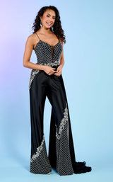 2 of 8 Rachel Allan 70655 Jumpsuit Black