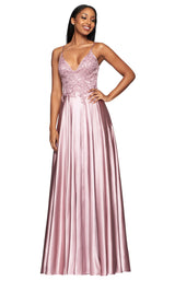 4 of 17 Faviana S10400 Dress Deep-Mauve