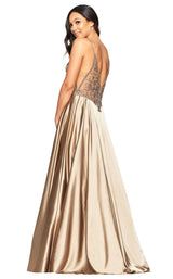 5 of 9 Faviana S10401 Dress Mocha