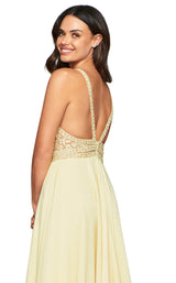 7 of 7 Faviana S10414 Dress Buttercream