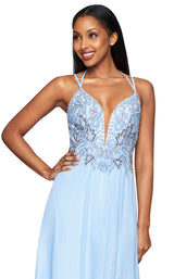 4 of 5 Faviana S10416 Dress Cloud-Blue