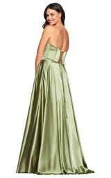 5 of 9 Faviana S10428 Dress Light-Ivy