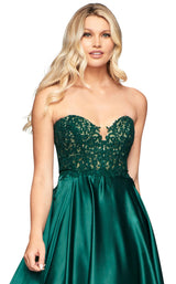 4 of 5 Faviana S10430 Dress Deep-Green