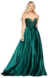 1 of 5 Faviana S10430 Dress Deep-Green