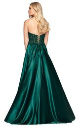 2 of 5 Faviana S10430 Dress Deep-Green