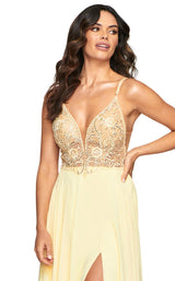 5 of 7 Faviana S10431 Dress Buttercream