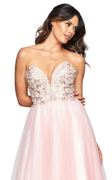 4 of 5 Faviana S10445 Dress Soft-Pink