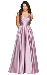 1 of 5 Faviana S10473 Dress Deep-Mauve