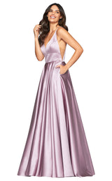 1 of 9 Faviana S10474 Dress Deep-Mauve