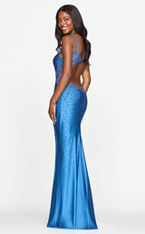 4 of 4 Faviana S10500 Dress Coastal-Blue