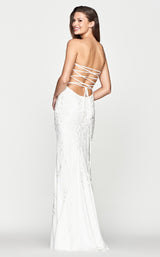 3 of 4 Faviana S10507 Dress Ivory