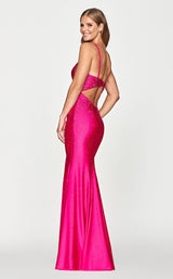 2 of 2 Faviana S10630 Dress Hot-Pink