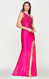 1 of 2 Faviana S10632 Dress Hot-Pink