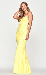 1 of 2 Faviana S10634 Dress Light-Yellow