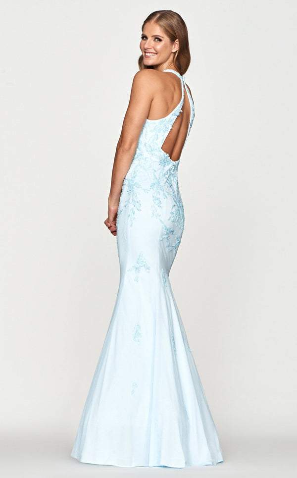 Faviana S10635 Dress Light-Blue