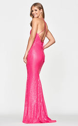 2 of 2 Faviana S10637 Dress Hot-Pink