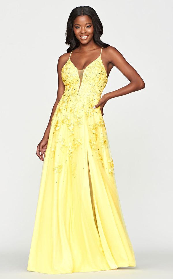 Faviana S10640 Dress Light-Yellow