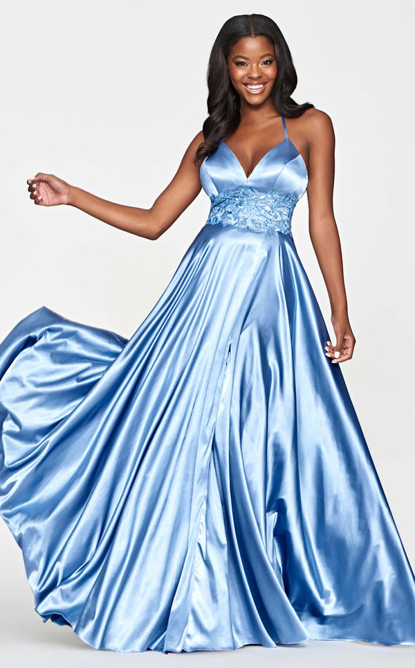 Faviana S10643 Dress Steel-Blue