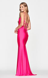 2 of 2 Faviana S10644 Dress Hot-Pink