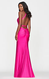 2 of 2 Faviana S10646 Dress Hot-Pink