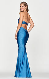 2 of 2 Faviana S10655 Dress Coastal-Blue