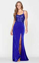 1 of 2 Faviana S10658 Dress Royal