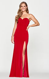 1 of 2 Faviana S10660 Dress Red